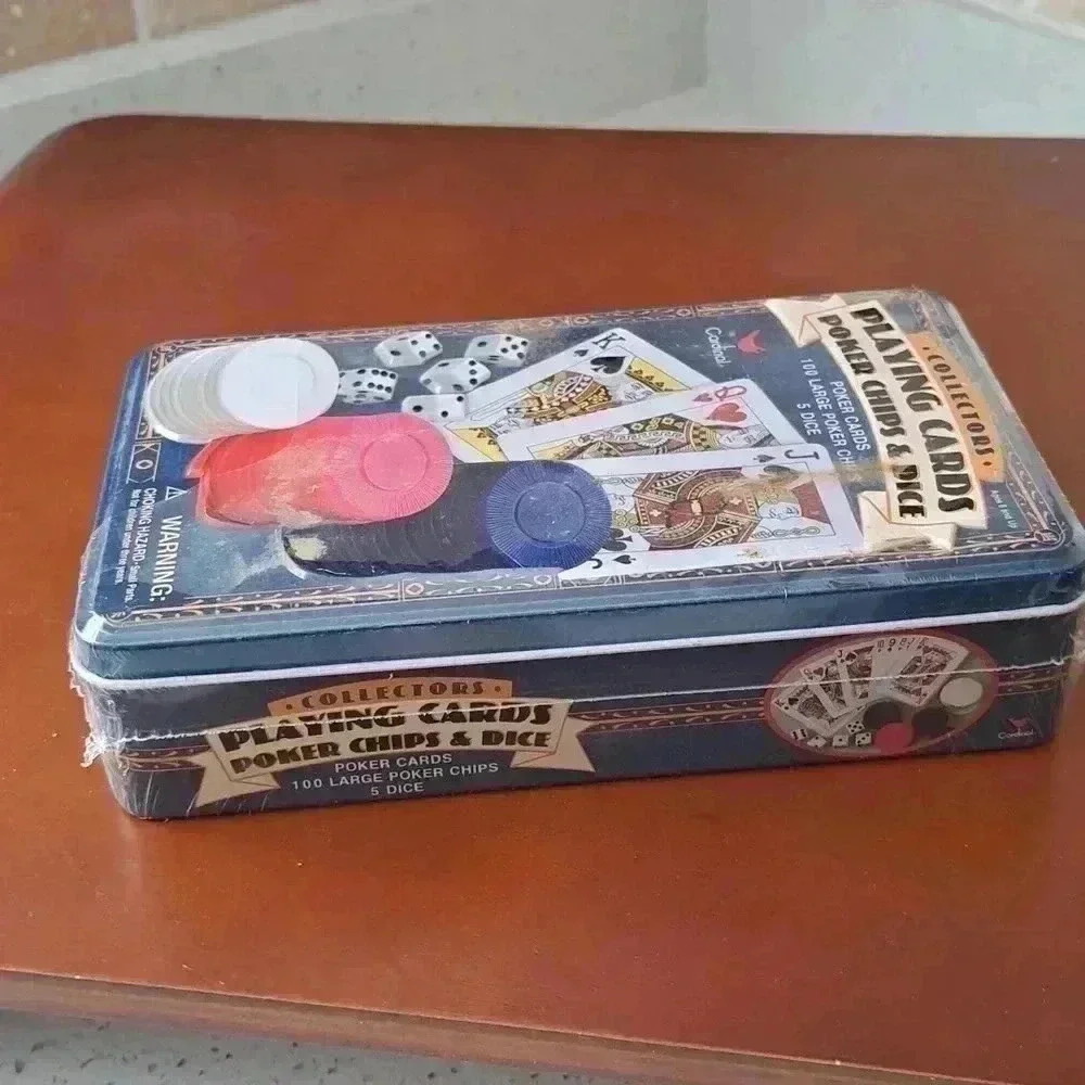 PLAYING CARDS POKER CHIPS AND DICE BY CARDINAL VINTAGE AND COLLECTORS 2002 - Picture 4 of 6